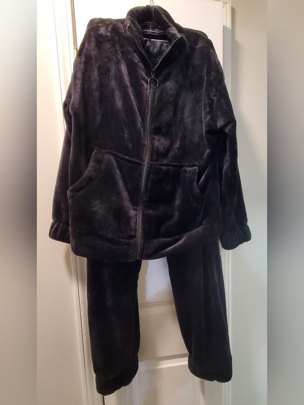 Love Poem Black Velour Set